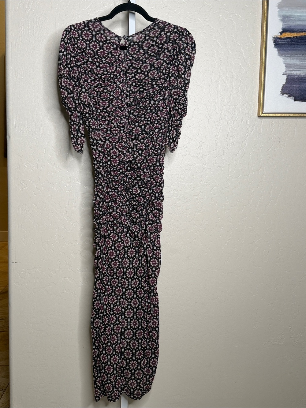 NWT Free People Med Floral Dress with Side Slit Retail $168 - Picture 7 of 8